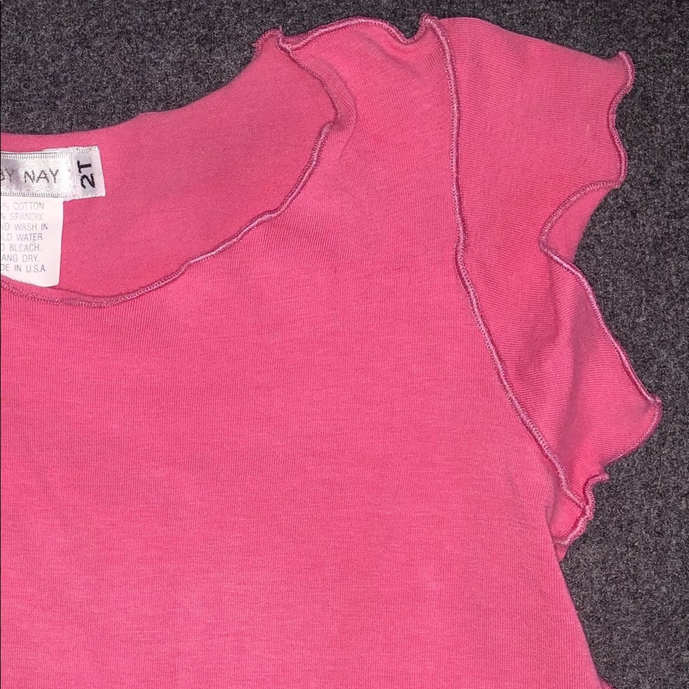 Baby Nay Pink Tee Shirt Top 2T Girls Kids